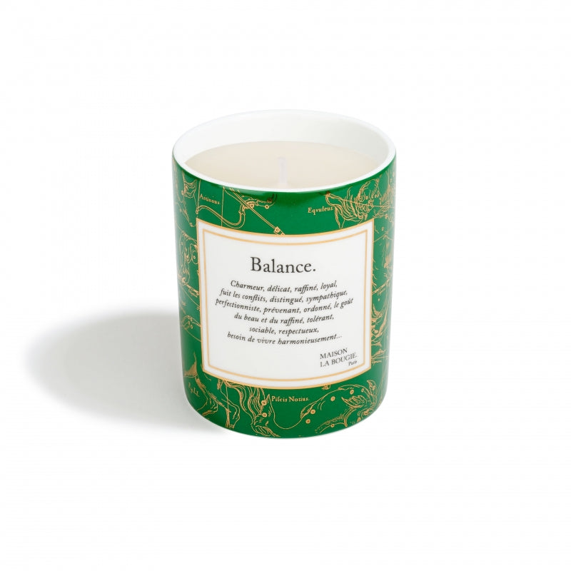 Zodiac Balance (Libra) Candle In French description
