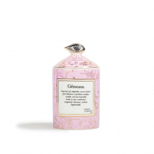 Zodiac - Gémeaux (Gemini) Candle In French description
