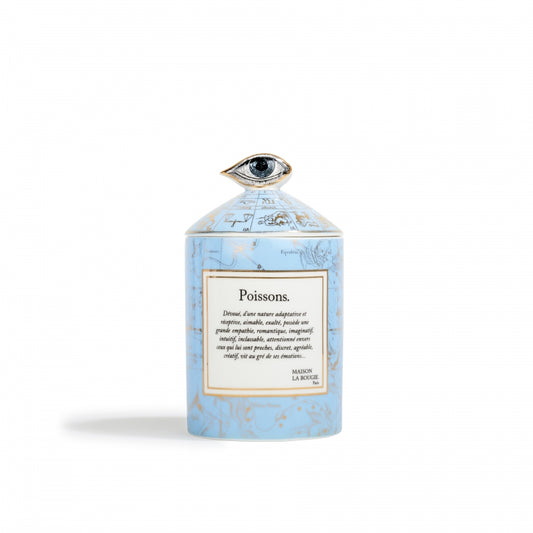 Zodiac Poisson (Pisces) Candle In French description