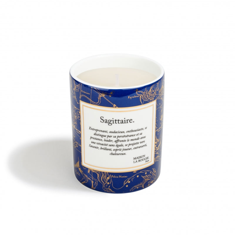 Zodiac Sagittaire (Sagittarius) Candle In French description