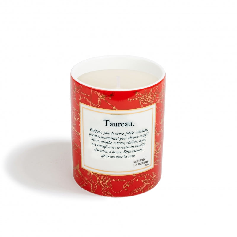 Zodiac Taureau (Taurus) Candle In French description